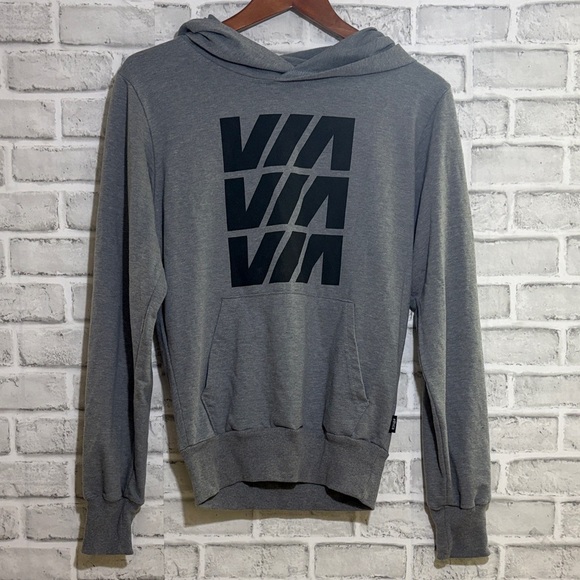 Etica Other - Via rail Canada Gray Graphic Hoodie, unisex hoodie size small
